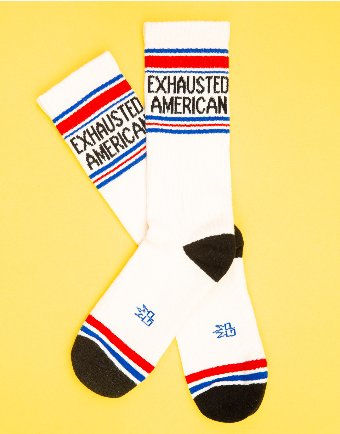 Exhausted American Gym Socks