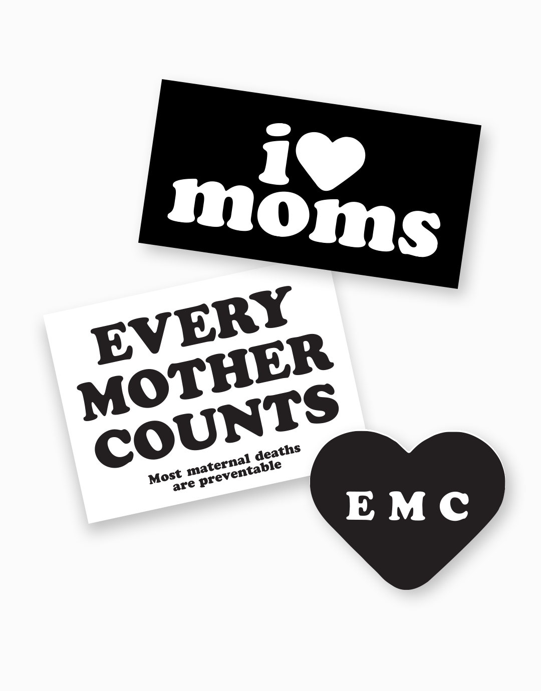 I Love Moms Sticker Pack | Every Mother Counts | Social Goods