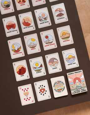 Minimalist National Park Playing Cards